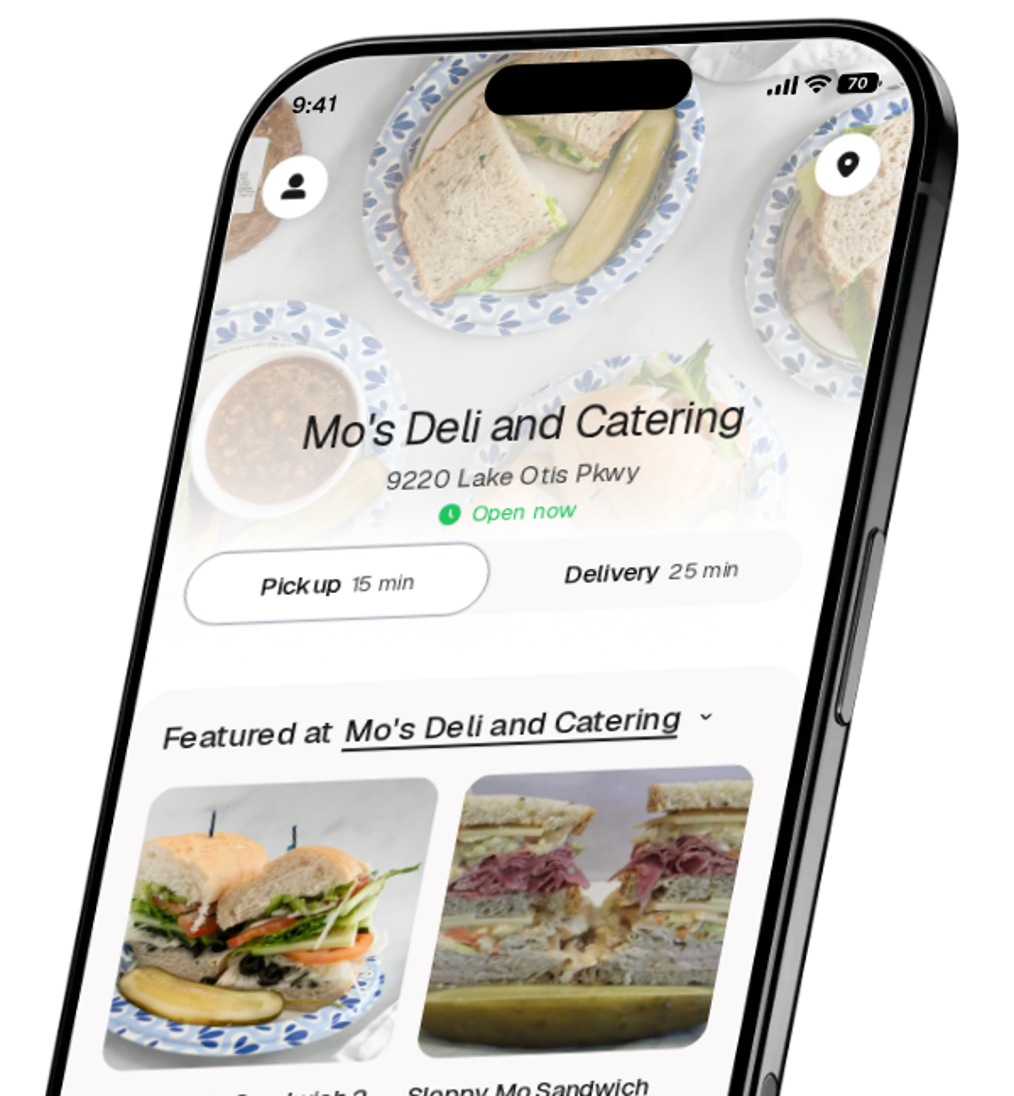 Mo's Deli and Catering app preview
